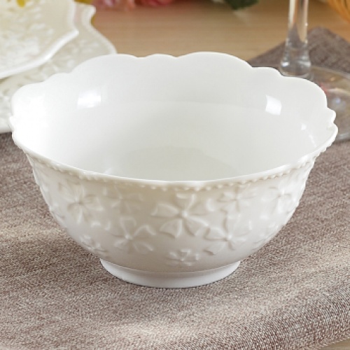 樱花浮雕陶瓷碗米饭碗甜品碗