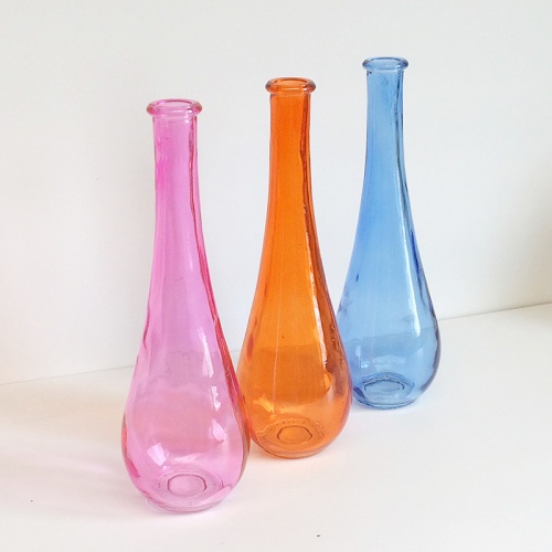 简约彩色水滴玻璃花瓶