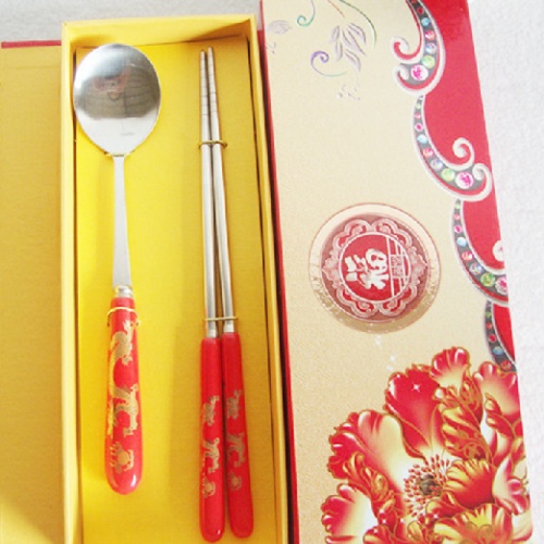 彩釉勺子筷子两件套