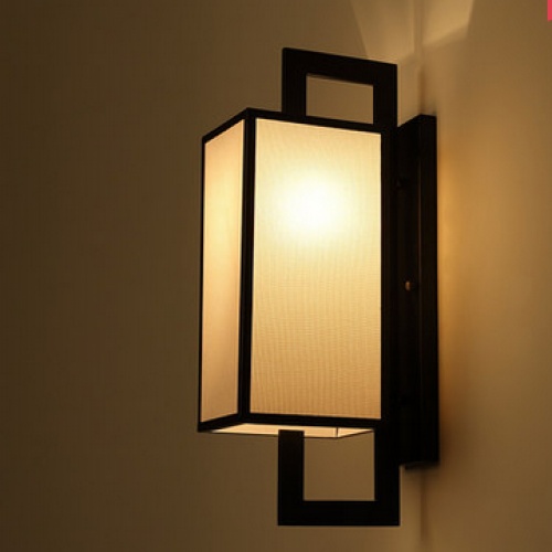 新中式复古壁灯走廊过道壁灯铁艺客厅卧室书房床头壁灯